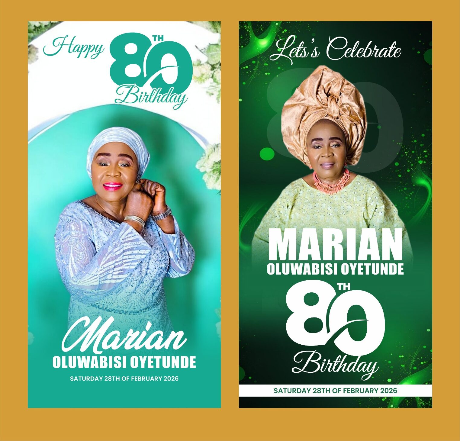 Pastor Mrs Maraim Oyetunde on her 80th birthday